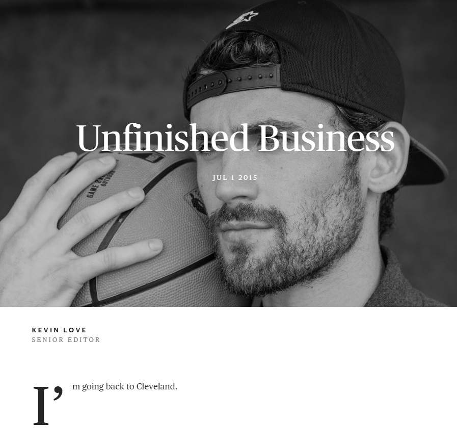 Kevin Love - Unfinished Business