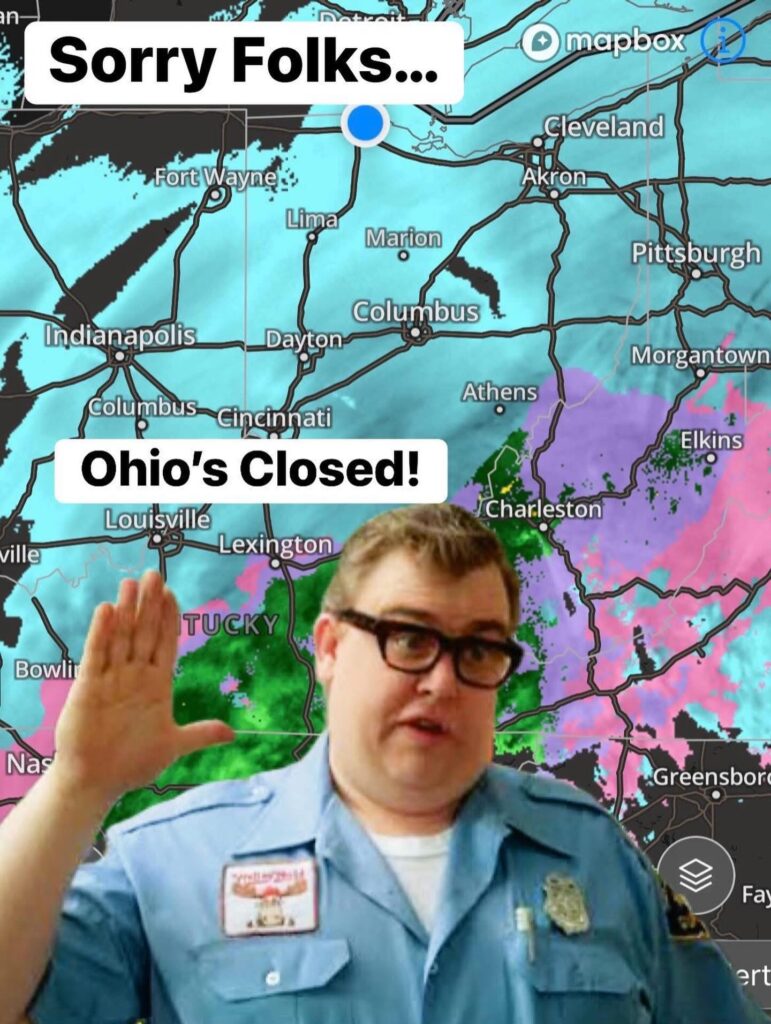 Sorry Folks - Ohio's Closed